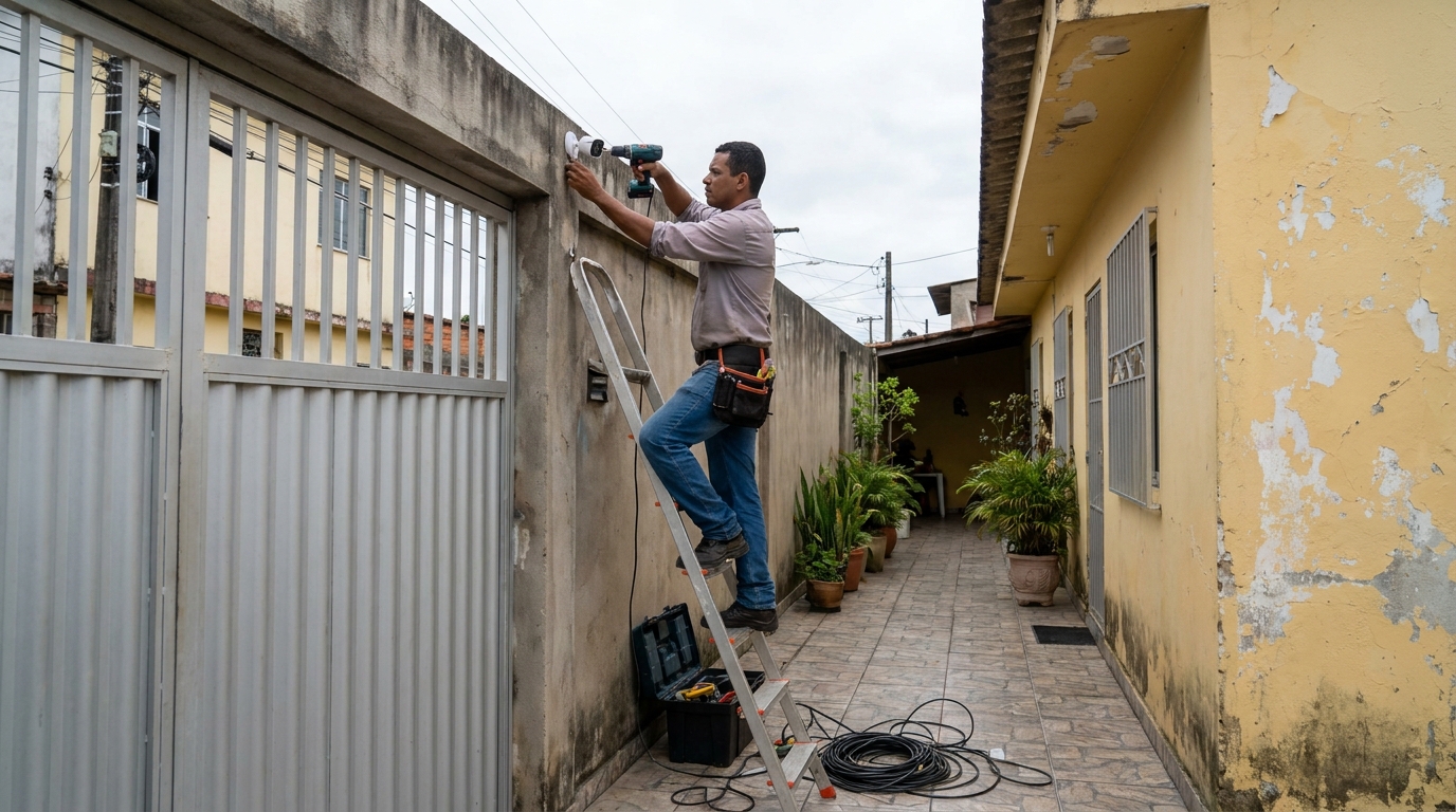 Passagem de cabeamento em Aracaju‑SE