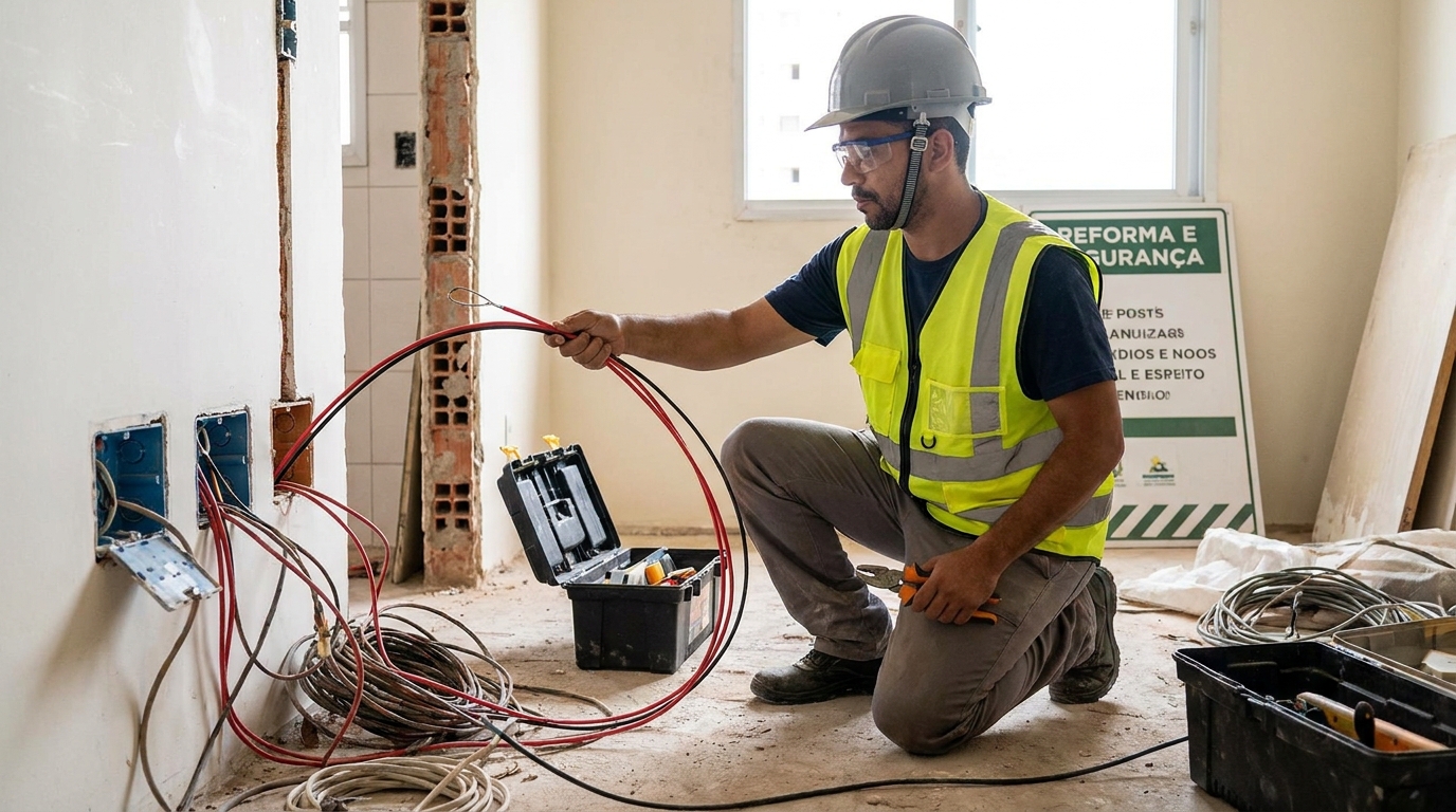 Substituição de fios antigos em Aracaju‑SE
